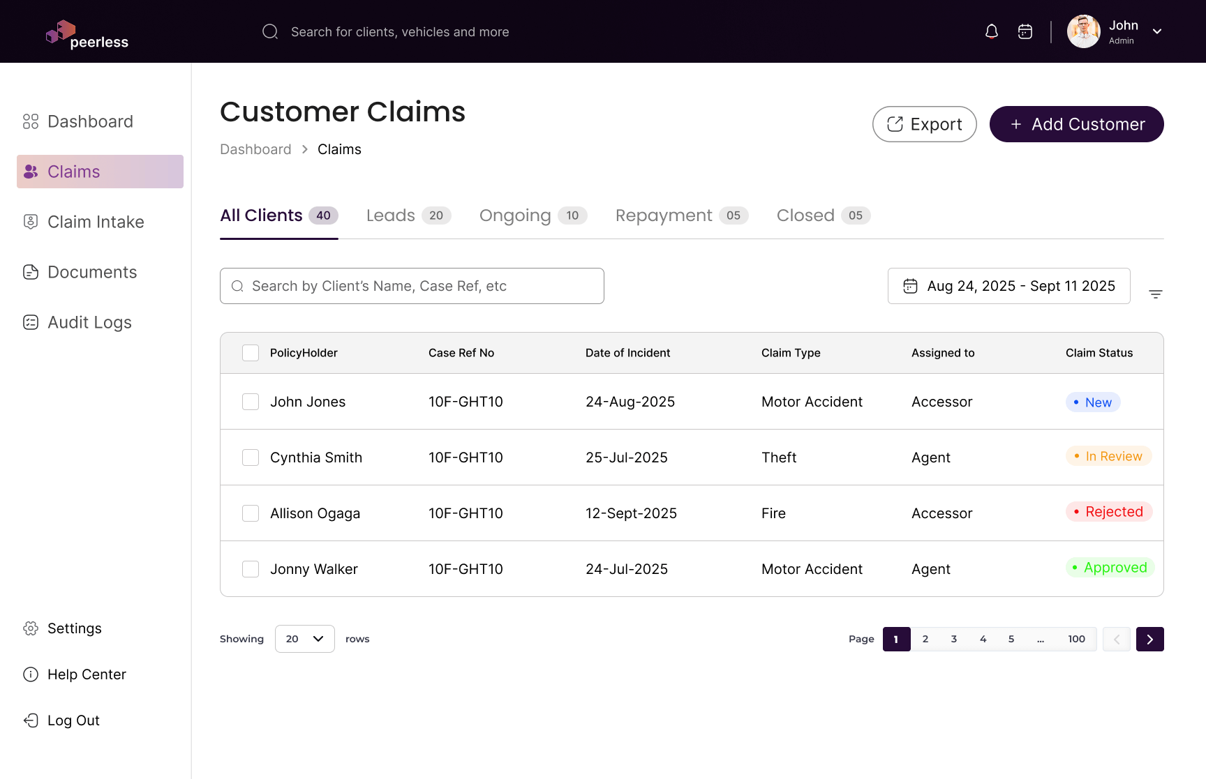 A clean, modern web application dashboard interface demonstrating functional and user-friendly design.